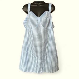 NWT! H&M Gingham Plaid Mini Dress Size (xl but fits like a 2xl)